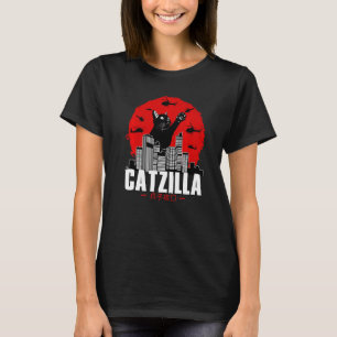 Camiseta Catzilla Cosas Lindas de Gatos Para Amante de Gato