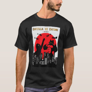 Camiseta Catzilla Cosas Lindas de Gatos Para Gato Mamá Gat