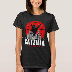 Camiseta Catzilla Cute Cosas De Gato Para El Gato Enamorado