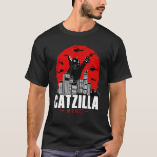 Camiseta Catzilla Cute Cosas De Gato Para El Gato Enamorado