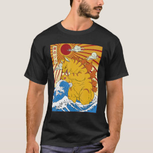Camiseta Catzilla divertido regalo gatito amante de gatos j
