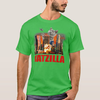 Camiseta Catzilla Funny Cat