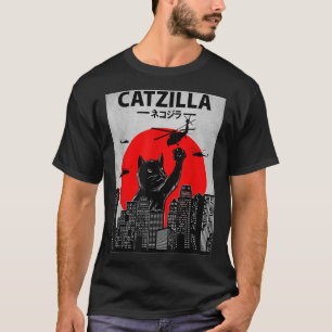 Camiseta Catzilla Funny Cat , Funny Cat , Cat Lover