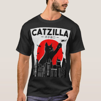 Camiseta Catzilla Funny Cat , Funny Cat , Cat Lover
