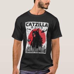 Camiseta Catzilla Funny Cat Lover Kitten Kitty T Shirt
