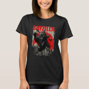 Camiseta Catzilla - Funny Cat Lover Kitten Short Slee