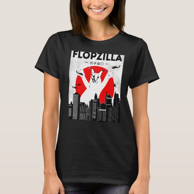 Camiseta Catzilla Funny gran meme floppa Flopzilla Caracal  (Anverso)