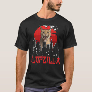 Camiseta Catzilla Funny gran meme floppa Flopzilla Caracal