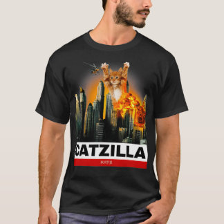 Camiseta CATZILLA Funny Kitty para los amantes del gato