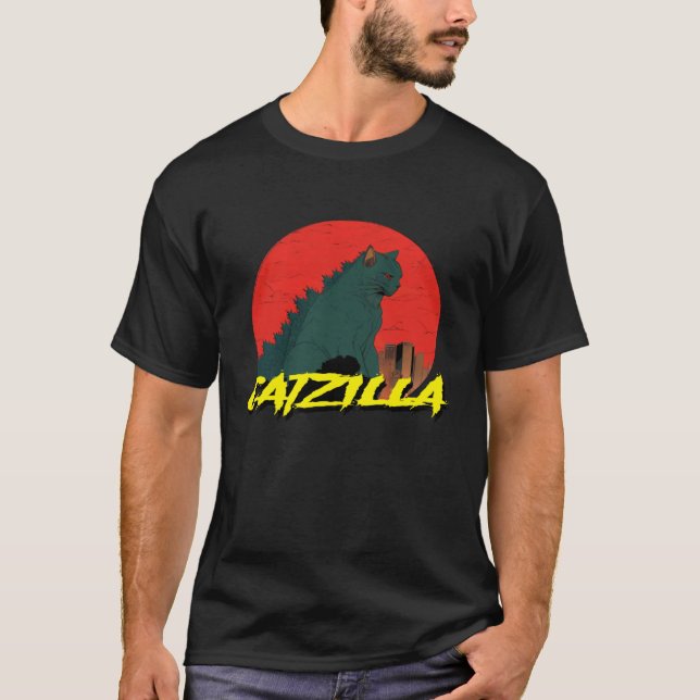 Camiseta CATZILLA   Gato (Anverso)