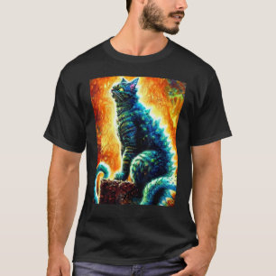 Camiseta Catzilla Gato Gato Gato