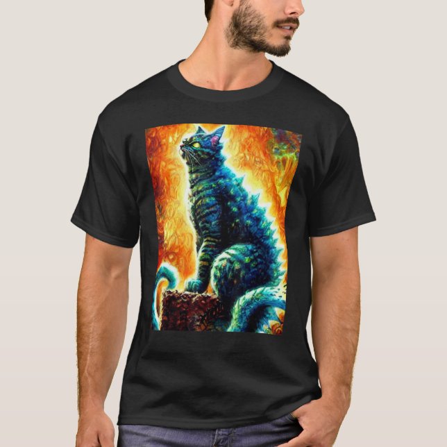 Camiseta Catzilla Gato Gato Gato (Anverso)