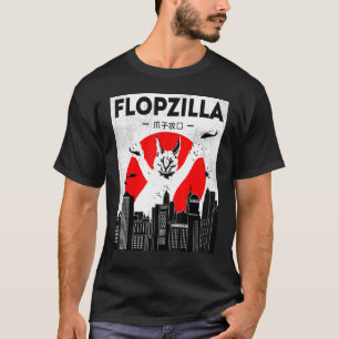 Camiseta Catzilla gran floppa meme Flopzilla Caracal Cat