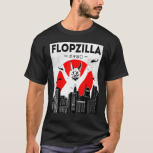 Camiseta Catzilla gran floppa meme Flopzilla Caracal Gato