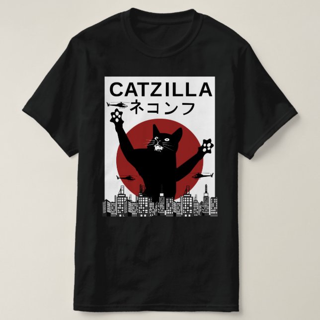 CAMISETA CATZILLA MONSTER (Diseño del anverso)
