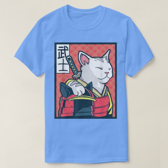 Camiseta Catzilla retro - Arte de gato japonés antiguo - an (Diseño del anverso)