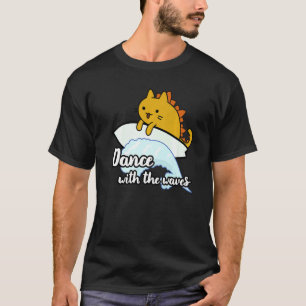 Camiseta Catzilla surfista Baila con las olas