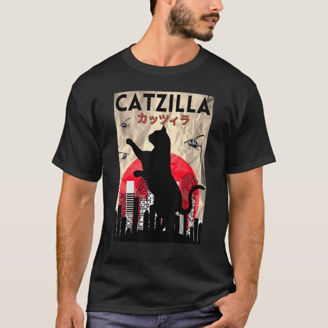 Camiseta Catzilla Vintage 1 (Anverso)