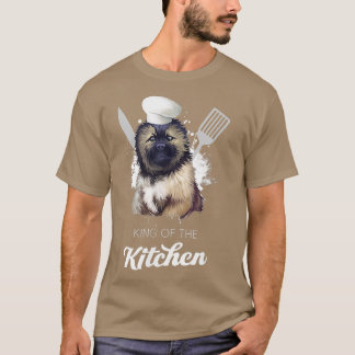 Camiseta Caucasian Shepherd Dog King of the Kitchen Cooking