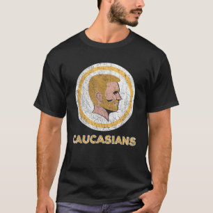 Camiseta caucásica Caucásica Orgullo de Funny Vint