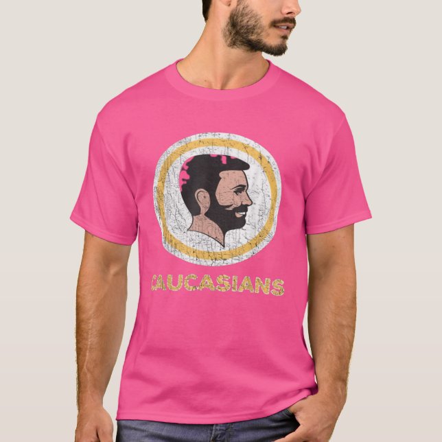 Camiseta caucásica Caucásica Orgullosa de Funny S (Anverso)