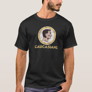 Camiseta caucásico
