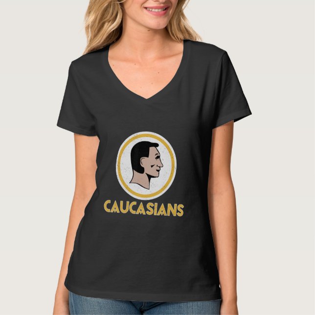 Camiseta Caucásicos Orgullo Vintage (Anverso)
