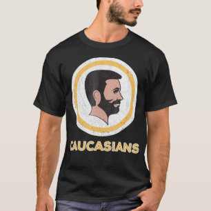 Camiseta Caucásicos Orgullosos de divertida vendimia