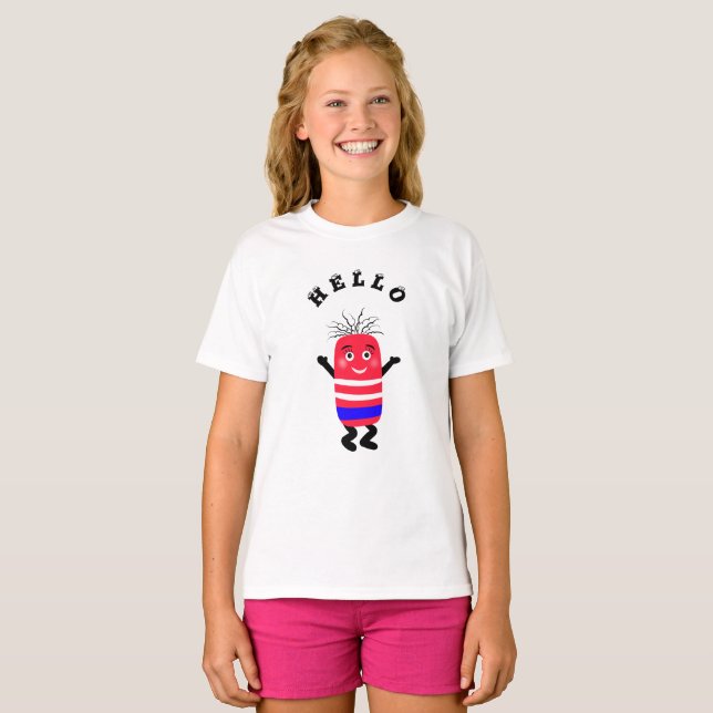 Camiseta Caucho gracioso con lápiz (Anverso completo)