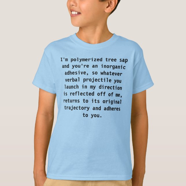 Camiseta Caucho y pegamento Sheldon (Anverso)