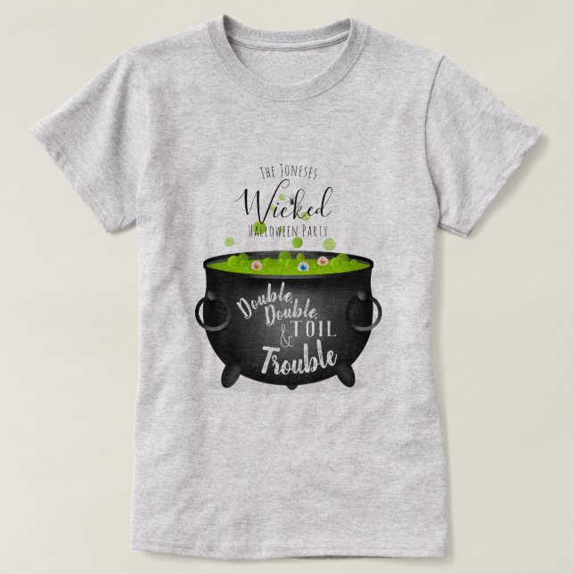 Camiseta Cauldron de bruja (Diseño del anverso)