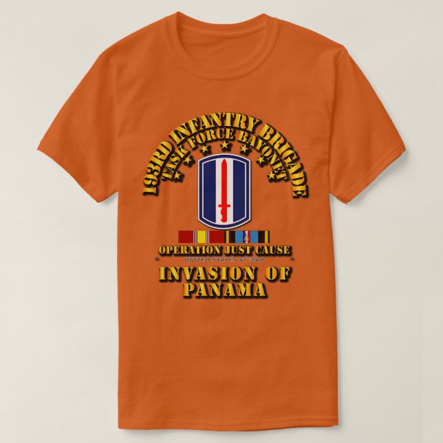 Camiseta Causa 193.ª Infantería Bde con cintas Svc (Diseño del anverso)