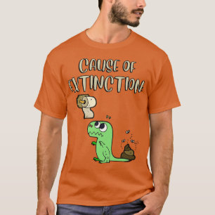Camiseta Causa De La Extinción De Dinosaurios
