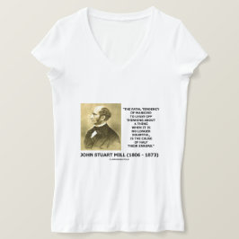 Camiseta Causa de pensamiento de la tendencia fatal de la