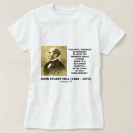 Camiseta Causa de pensamiento de la tendencia fatal de la