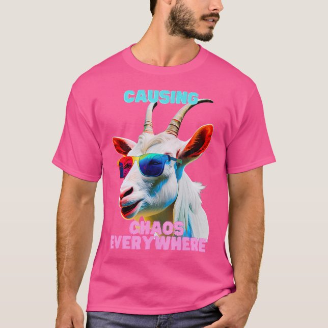 Camiseta Causando Caos En Todas Partes Excitante Gracioso Y (Anverso)