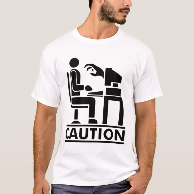 Camiseta Caution Monsters in PC (Anverso)