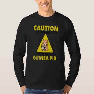 Camiseta Caution Spontaneously Talks About Guinea Pig Anima
