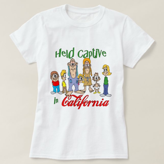 Camiseta Cautivo en California (Diseño del anverso)
