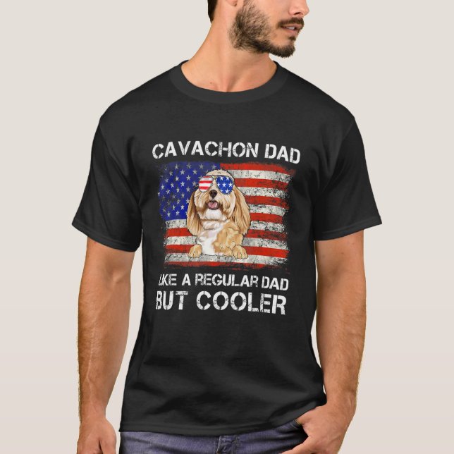Camiseta Cavachon Dad Me Gusta Un Papá Corriente Pero Un Pa (Anverso)