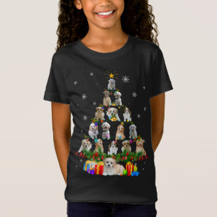 Camiseta Cavachon Dog Árbol de Navidad enciende divertidas