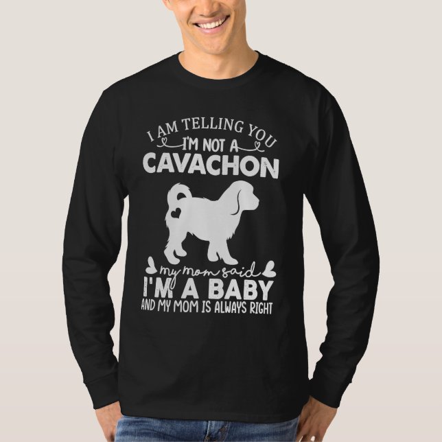 Camiseta Cavachon Dog   For Women Mom Mama Baby Dog (Anverso)