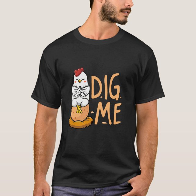 Camiseta Cavadme huevos de pollitas (Anverso)