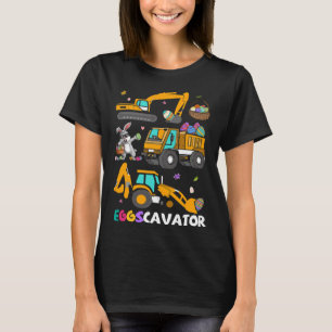 Camiseta Cavador de huevos Pascua Excavadora de conejito de