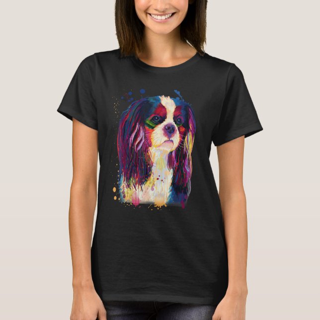 Camiseta Cavalier Beautiful Look Splash Painting (Anverso)