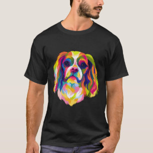 Camiseta Cavalier de arte pop King Charles Spaniel Cute Dog