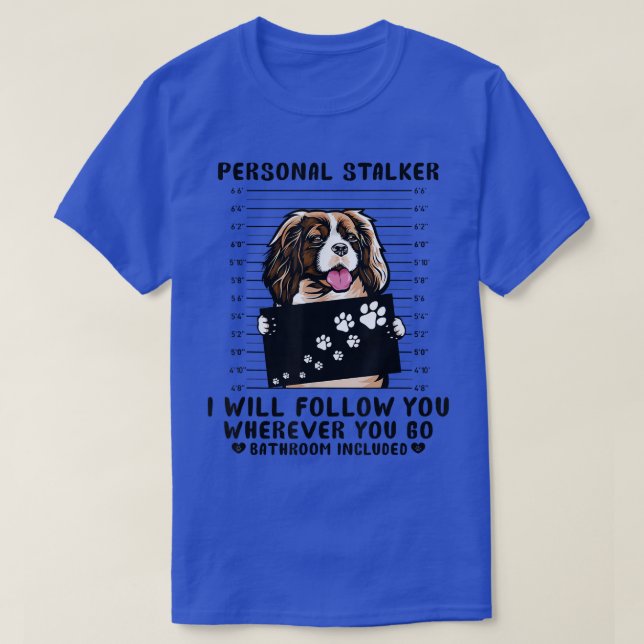 Camiseta Cavalier de Stalker Personal King Charles Spaniel  (Diseño del anverso)