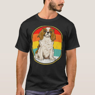 Camiseta Cavalier del atardecer retro vintage King Charles