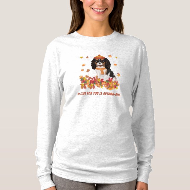 Camiseta Cavalier español tricolor personalizado    (Anverso)
