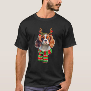 Camiseta Cavalier King Charles Navidades Spaniel Rindeo A